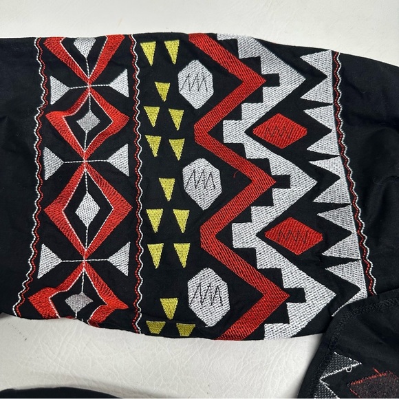 Free the Roses Black and Red Embellished A-line Dress size M - Picture 7 of 10